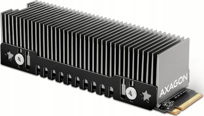Ftohës pasiv për SSD M.2 Axagon CLR-M2XT, alumini, nalçine 24mm, gri