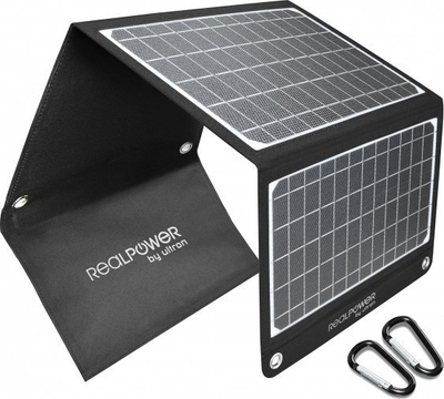 Panel diellor RealPower SP-22E, 22.5W, dalje USB 3A, i zi