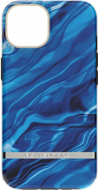 Kapotë telefoni Richmond &amp; Finch Blue Waves, për iPhone 14 Pro Max, plastike e fortë, blu shumëngjyrëshe