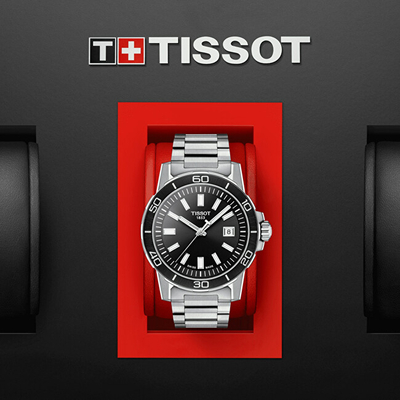 Orë për meshkuj Tissot Supersport T125.610.11.051.00, e argjendtë