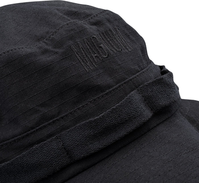 Kapelë Magnum Scrub Hat, pambuk 100%, me strehë të gjerë, e zezë