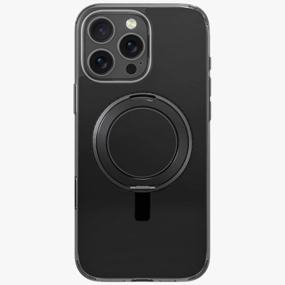 Маска Uniq Swivix за iPhone 16 Pro Max, држач 360°, магнетна, црна