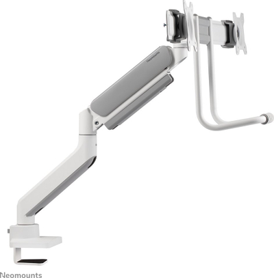 Mbajtës tavoline për monitorë Neomounts DS75-450WH2, për 2 monitorë 17"-32", kapacitet 8 kg, i bardhë