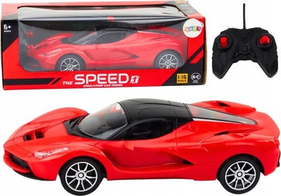 Makinë lodër me telekomandë LeanToys Sports Car, RC 1:16, drita, e kuqe