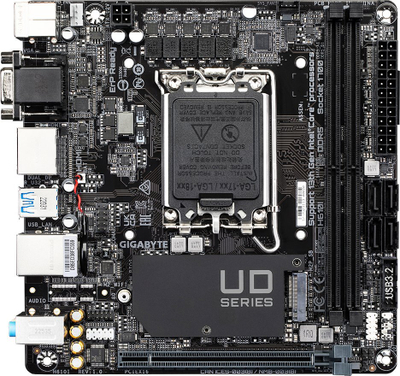 Motherboard Gigabyte H610I, DDR5, M.2 NVMe, ATX i zi
