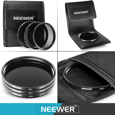 Set aksesorësh filtrash Neewer 10087417, 58mm, për kamera, i zi