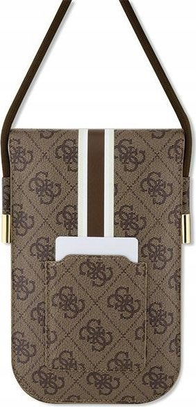 Çantë Guess GUOWBP4RPSW 4G Stripes, lëkurë eko, kafe