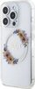 Mbulesë telefoni Guess IML Wreath me MagSafe për iPhone 15 Pro Max, transparente