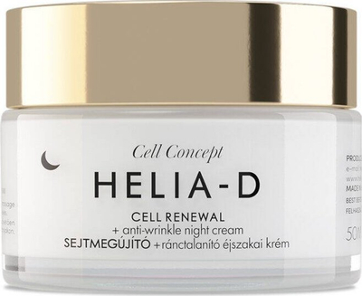 Krem nate për fytyrë Helia-D Cell Concept, anti-rrudhë, 50 ml, i bardhë
