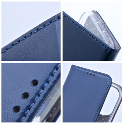 Mbulesë telefoni OEM Book Case Smart Magneto për Motorola Edge 60, TPU, me magnet, blu