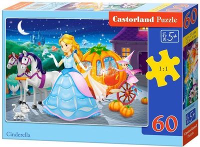 Puzzle Castorland Cinderella, 1:1, 32 x 23 cm, 60 elemente