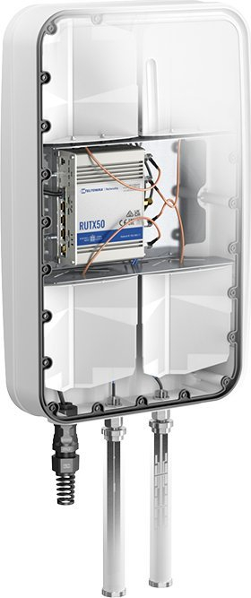 Antena rrjeti QuWireless AX50MO, 5G LTE MIMO 4x4, IP67, e bardhë