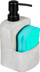 Dispenser për deterdjent enësh WENKO Festival Concrete, 380 ml, me vend për ruajtje, gri