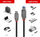 Kabllo USB Lindy Anthra Line, USB C në USB B, 3.2 Gen 1, 2m, e zezë