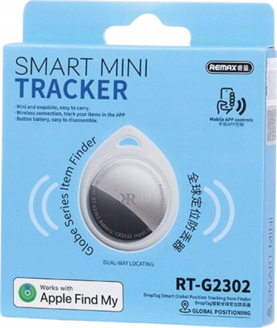 Lokator Bluetooth Remax DropTag RT-G2302, kompatibil me Apple Find My, mini, i bardhë