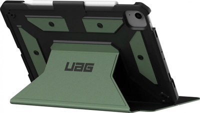 Mbrojtëse tablet UAG Metropolis SE për iPad Air 10.9" 5th Gen, folio me kënde të shumëfishta, me mbajtës për Apple Pencil, jeshile e zezë