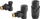 Set termostatik dekorativ për radiator Ferro, dalje e pjerrët 1/2", termokokë M30x1.5, i zi