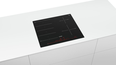 Pllakë me induksion Bosch PXE601DC1E, 7.4 kW, 57.2 cm, e zezë