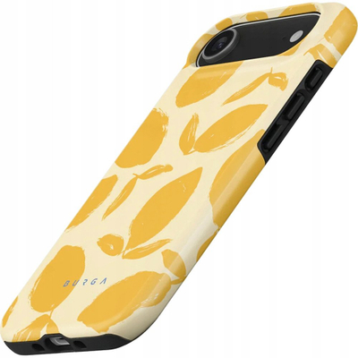Kapak telefoni Burga Tough MagSafe për Apple iPhone 17 Pro, dy shtresa mbrojtëse, Lemon Tart, i verdhë