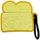 Maskë mbrojtëse 3D Toast për AirPods 3/4, me karabinë, e verdhë