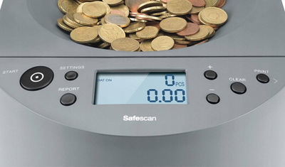 Safescan 1450 Машина за броење монети, Сива