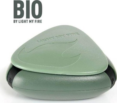 Konteinerit për erëza Light My Fire Salt&Pepper Plus BIO, 3 ndarje, plastikë bio, jeshil