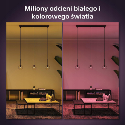 Llambë inteligjente Philips Hue White and Color Ambiance E14, 5.1W 470lm, Bluetooth, set 2 copë
