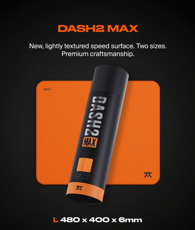 Mousepad Fnatic DASH V2 MAX L, 6mm, Sunset Orange