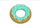 Unazë notuese Bestway Donut Swimming Ring, 91cm, shumëngjyrëshe