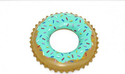 Unazë notuese Bestway Donut Swimming Ring, 91cm, shumëngjyrëshe