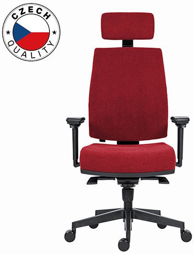 Karrige zyre ergonomike Powerton ERGO JANA, mekanizëm synchro, deri 150 kg, e kuqe