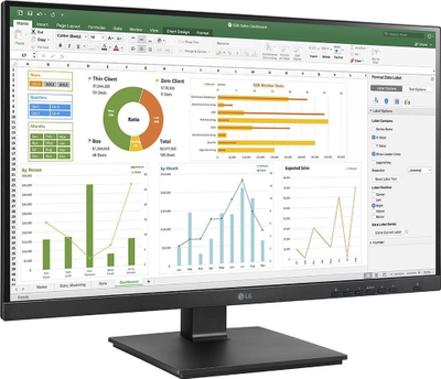 Monitor LG 24BN65YP-B, 24", Full HD, i zi