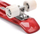 Skateboard Meteor Plastic 22630, 56cm, deri 100kg, i kuq