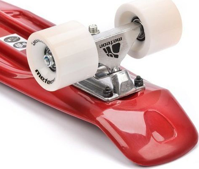 Skateboard Meteor Plastic 22630, 56cm, deri 100kg, i kuq