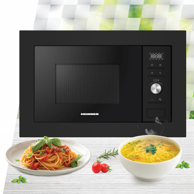 Mikrovalë e integruar Heinner HMW-MDBI28GDBK, 28L, grill, e zezë