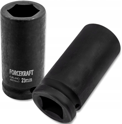 Kokë goditëse FORCEKRAFT Deep Impact Socket 23mm, lidhje 3/4", 6-façesh