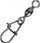 Lidhëse peshkimi Savage Gear Eggsnap Swivel S, 22 kg, 10 copë, metal
