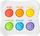 Lodër sensoriale Fat Brain Toys Dimpl Duo, edukative, shumëngjyrëshe