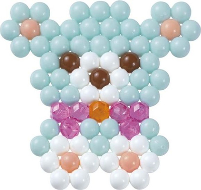 Set rruaza krijuese Aquabeads Pastel Fancy, refill, për kalamaj 4+