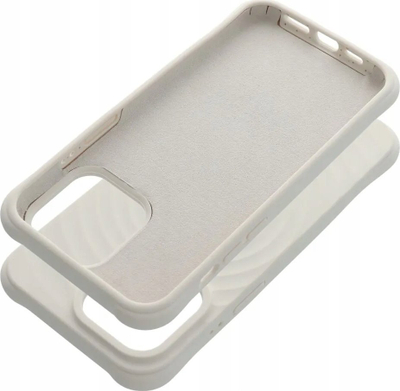 Mbulesë telefoni OEM Zephyr Mag për iPhone 16, silikon, MagSafe, e bardhë
