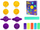 Set lodër me plastelinë Eight Planets Solar System, 8 forma planetësh, 5 ngjyra, shumëngjyrësh