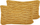 Set jastëkësh për zbukurim KIRIS, 30 x 50 cm, pambuk, të verdhë