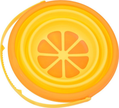 Kovë palosëse për rërë Foldable Bucket Lemon, silikon, e verdhë