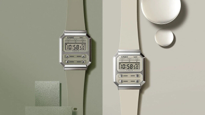 Orë dore Casio Vintage A100WEF-3AEF, e gjelbër