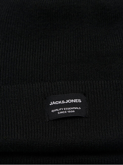 Set për meshkuj Jack&Jones, shall + kapele, i zi/bardhë