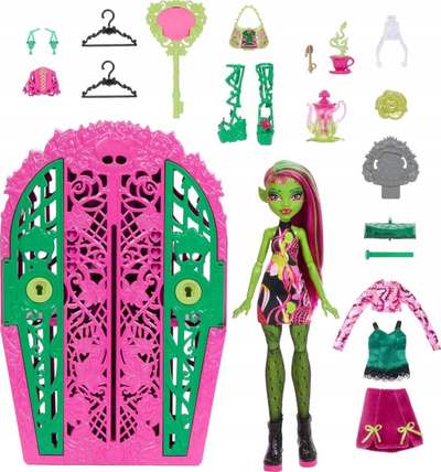 Kukull Monster High Skulltimate Secrets Venus, me gjozavra, me ngjyra nga të gjitha
