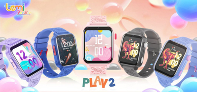Smartwatch Bemi Play 2, ekran 1.85", 4G, gri