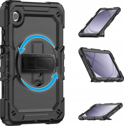 Këllëf tableti Tech-protect Solid360 për Galaxy Tab A9+ 11", mbrojtje 360°, i zi