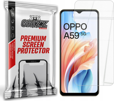 Xham mbrojtës Grizz HybridGlass 9H për Oppo A59, transparent