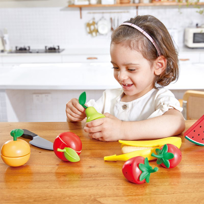 Set lodrash kuzhine Hape Healthy Fruits, 8 pjesë, druri, me ngjyra